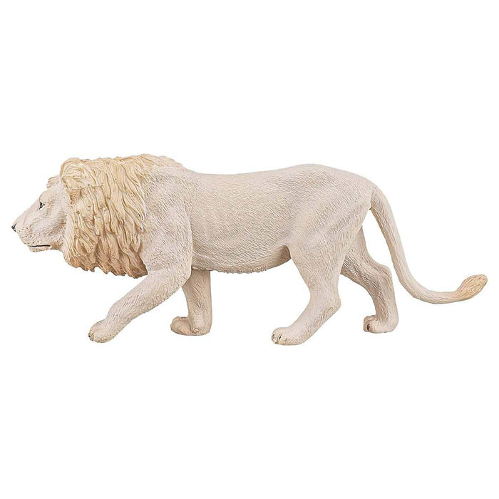 Mojo Wildlife White Male Lion Figure