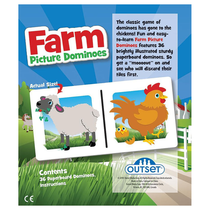 Farm Picture Dominoes Game