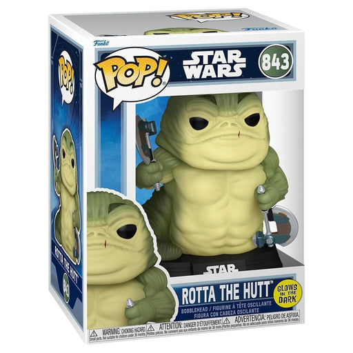 Funko Pop! Star Wars: The Mandalorian and Grogu: Rotta the Hutt (Glow) Bobblehead Figure #823