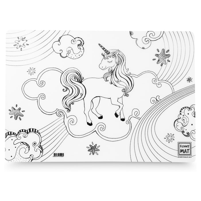 Funny Mat Unicorn Colouring Protection Mat