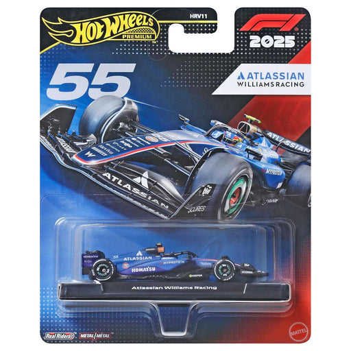 Hot Wheels Premium F1 2025 Atlassian Williams Racing Car #55