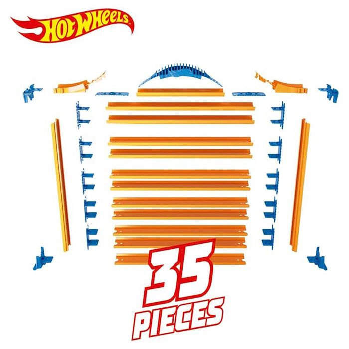Hot Wheels Rack N' Track Car Case with Track Pieces