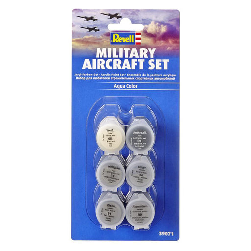 Revell Military Aircraft Set Aqua Colour Acrylic Model Paint (6 Pack)