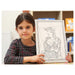 Washable Art Pablo Picasso 'Seated Woman' Colouring Protective Mat