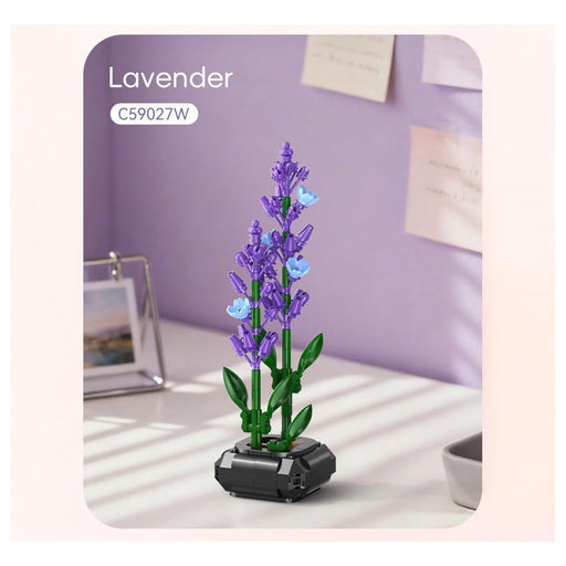CaDA Lavender Flower Building Set