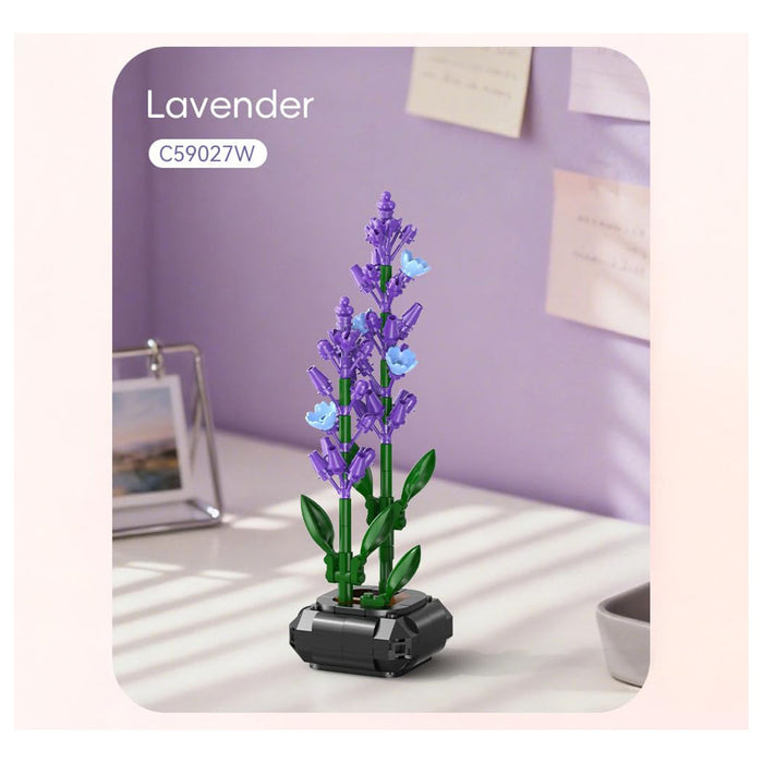 CaDA Lavender Flower Building Set