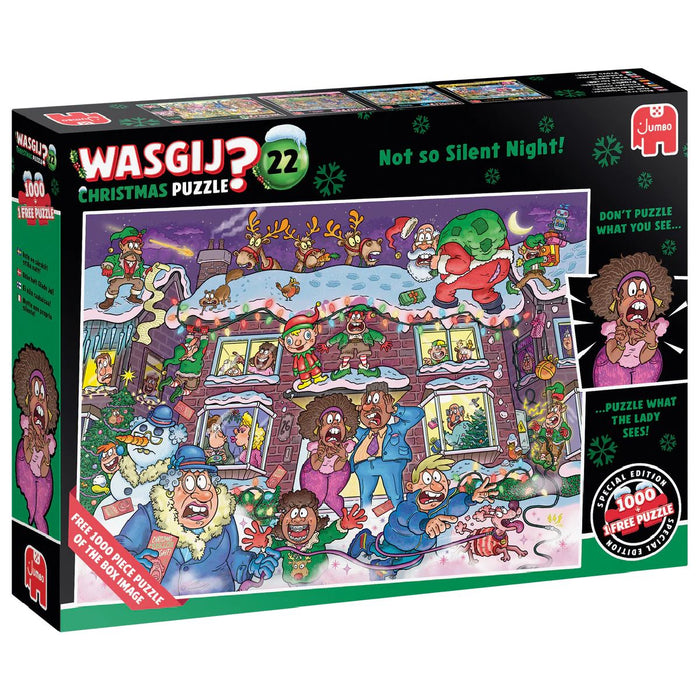 Wasgij Christmas 22 Not So Silent Night! 2 x 1000 Piece Jigsaw Puzzle