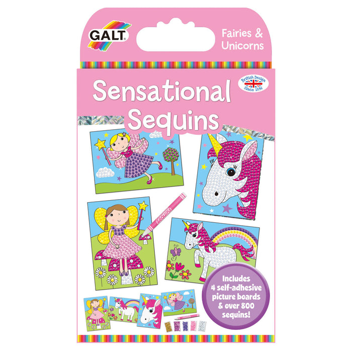 Galt Activity Kit Fairies and Unicorns Sensational Sequins