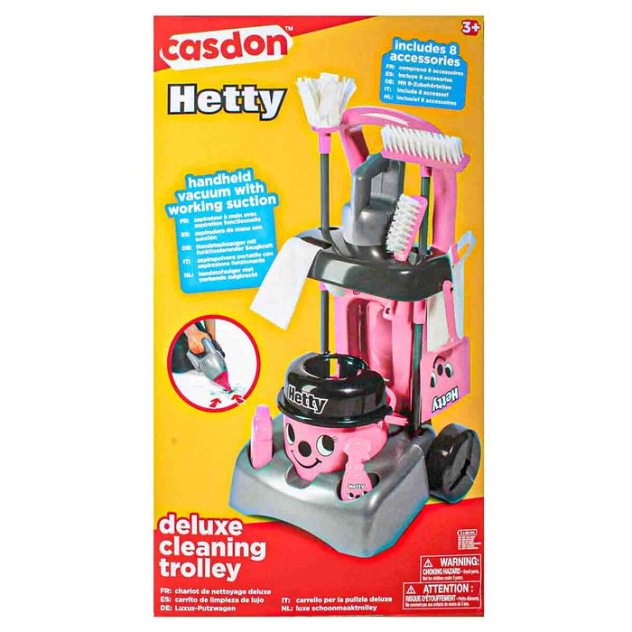 Casdon Hetty Deluxe Cleaning Trolley Roleplay Toy