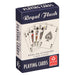 Royal Flush Linen Finish Premium Playing Cards (3 Decks, Red & Blue)