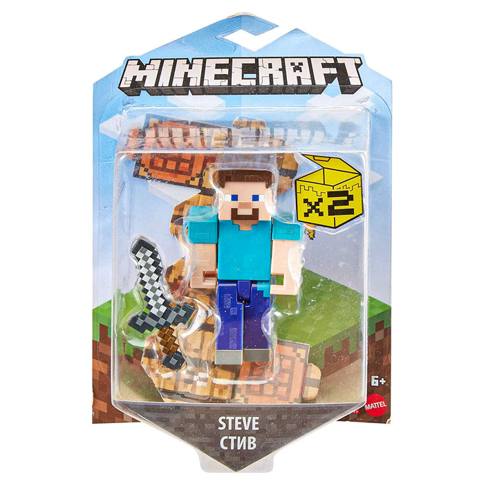 Mattel Minecraft Craft-A-Block Steve Figure