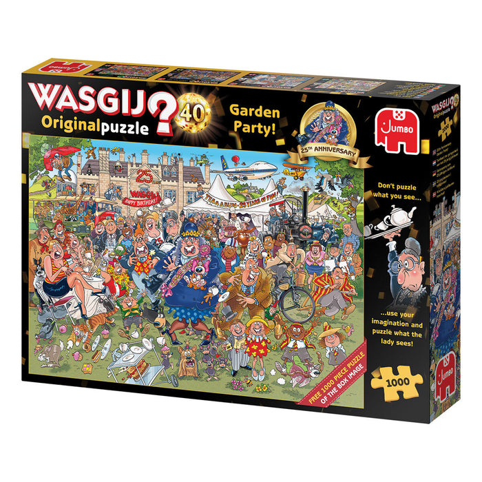 Wasgij Original 40 25th Anniversary Garden Party! 2 x 1000 Piece Jigsaw Puzzle