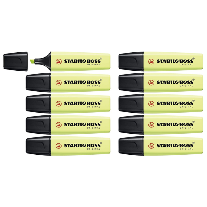 STABILO BOSS ORIGINAL Pastel Dash of Lime Highlighter Box of 10