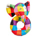 Elmer Ring Rattle Soft Toy