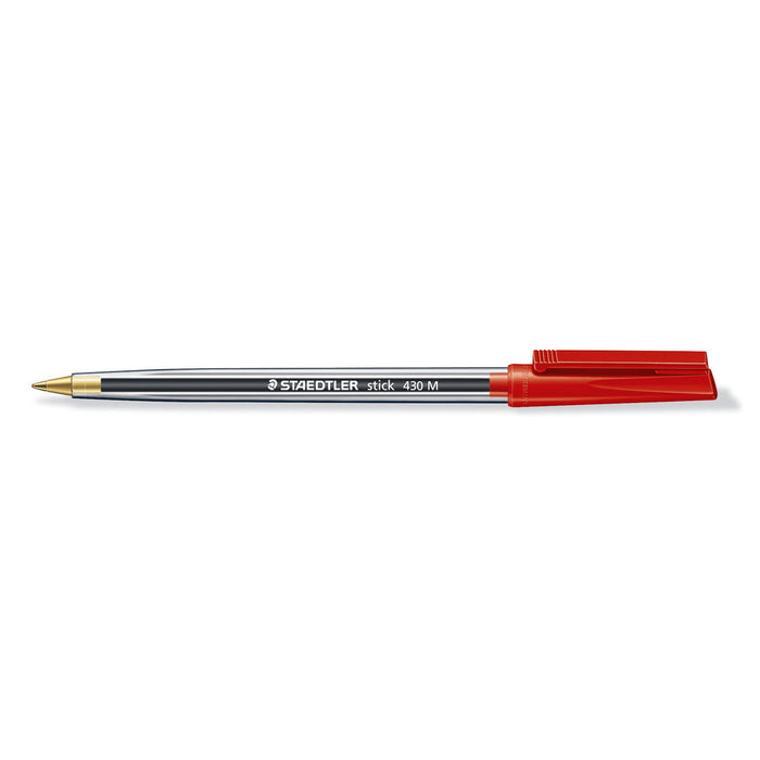 Staedtler Stick 430 M Ballpoint Pen Red Ink