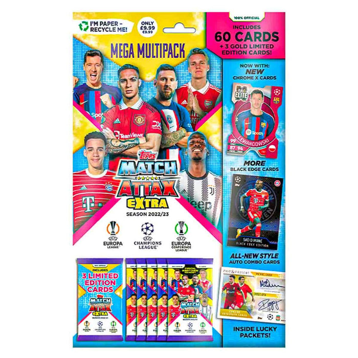 Topps Match Attax Extra Trading Cards UEFA 2022/23 Mega Multipack — Booghe