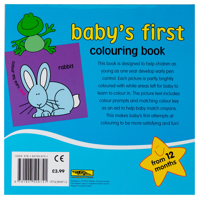 Baby's First Colouring Book styles vary