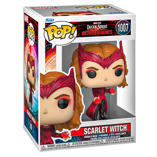  Funko Pop! Marvel: Doctor Strange in the Multiverse of Madness: Scarlet Witch Bobble-Head Figure #1007