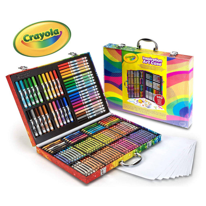 CRAYOLA Inspiration Art Case Art Tools 140 Pieces Crayons Colored Pencils  Washable Markers Paper Portable Storage - Inspiration Art Case Art Tools  140 Pieces Crayons Colored Pencils Washable Markers Paper Portable Storage .