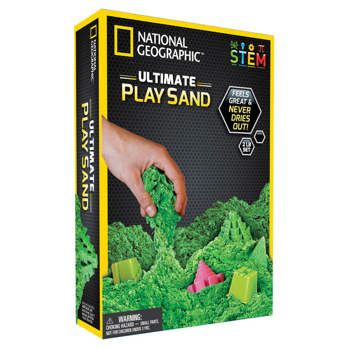 National Geographic Green Kinetic Play Sand