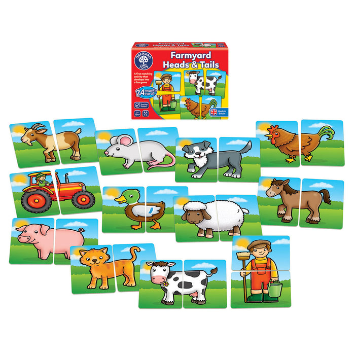 Orchard Toys Farmyard Heads & Tails Game