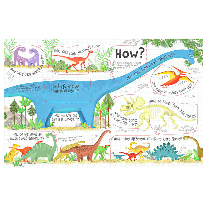 Usborne Questions and Answers about Dinosaurs Lift-the-Flap Book