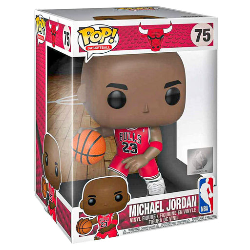 Funko Pop! Basketball: NBA Chicago Bulls Michael Jordan (Red Jersey) 10" Vinyl Figure #75