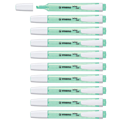 STABILO swing cool Turquoise Highlighter Box of 10