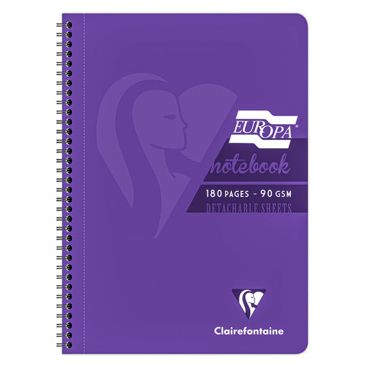 Clairefontaine Europa A4 Purple Notebook