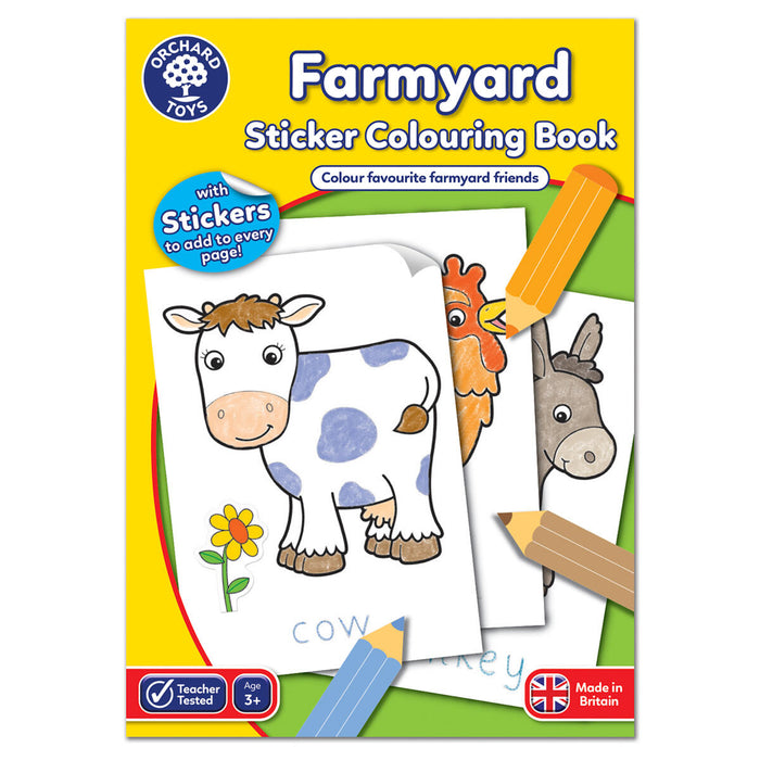 Orchard Toys Farmyard Sticker Colouring Book