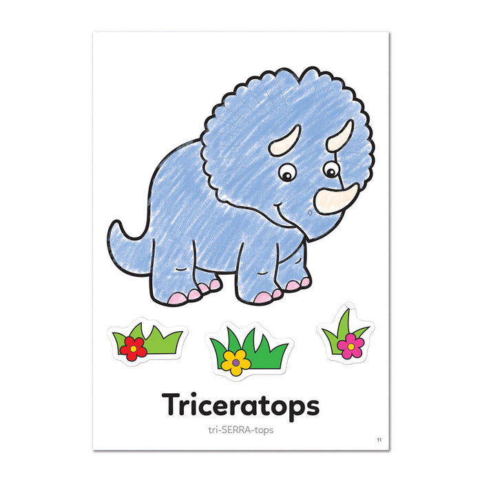 Orchard Toys Dinosaur Sticker Colouring Book