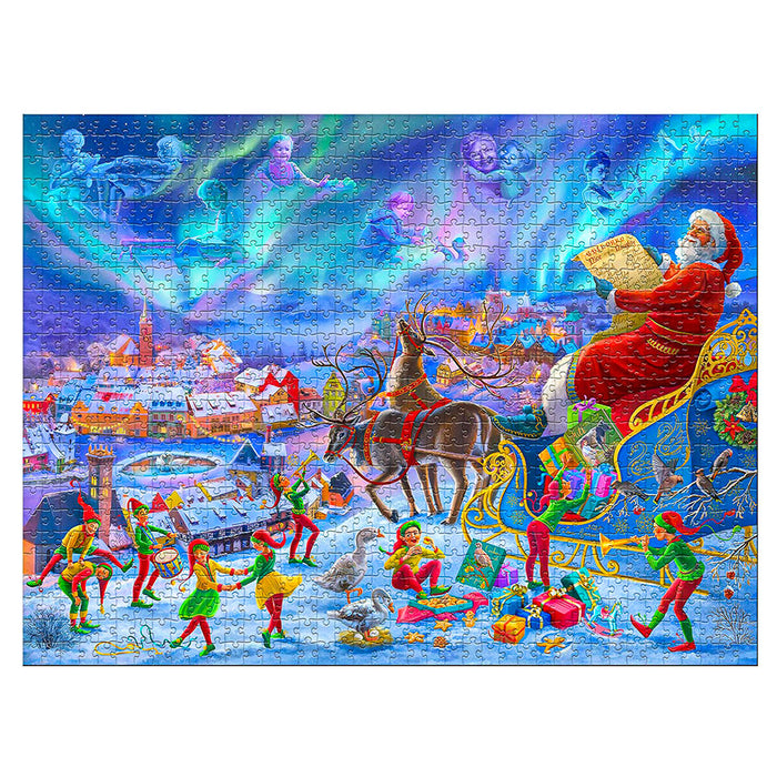 Waddingtons Santa Claus is Coming! 1000 Piece Jigsaw Puzzle