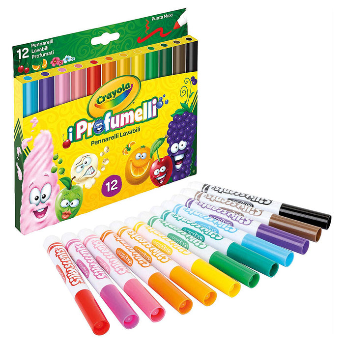 Crayola 12 Silly Scents Washable Broad Line Coloured Markers