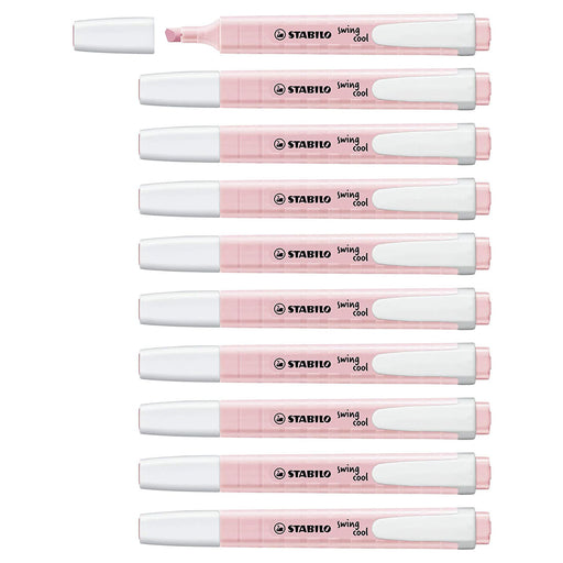 STABILO swing cool Pastel Pink Blush Highlighter Box of 10