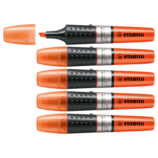 STABILO LUMINATOR Orange Highlighter Box of 5