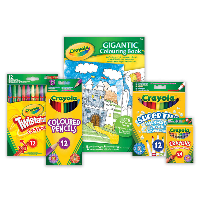 Crayola A4 Gigantic Colouring Book Back To School Bundle Pack