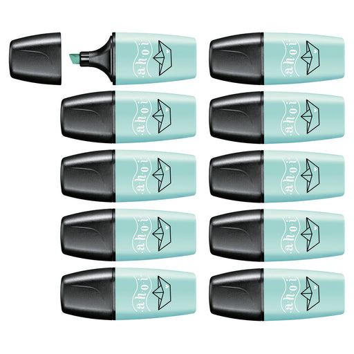 STABILO BOSS MINI Pastellove Touch of Turquoise Highlighter Box of 10