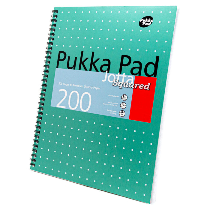 Pukka Pad Jotta Squared Metallic A4 Notebook 200 Pages Pack of 3