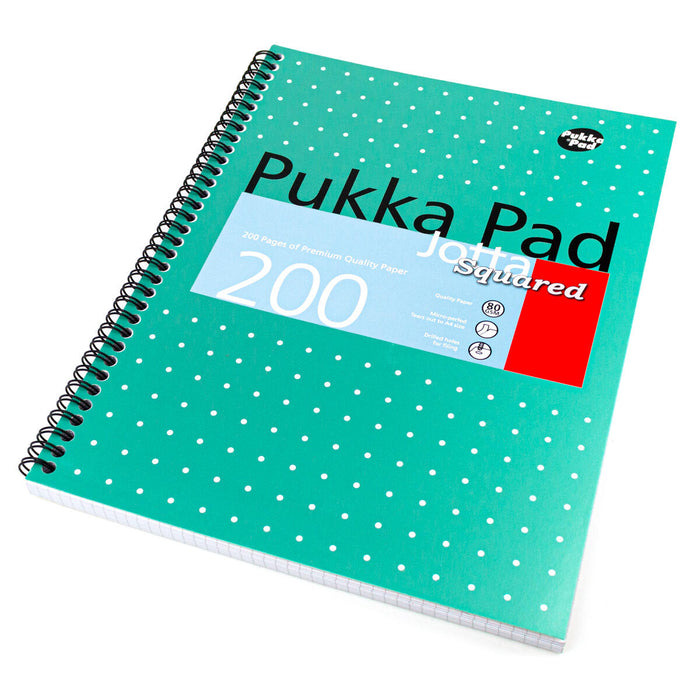 Pukka Pad Jotta Squared Metallic A4 Notebook 200 Pages Pack of 3