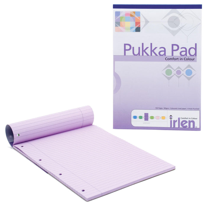 Pukka Pad Comfort in Colour Irlen Syndrome/Dyslexia Lavender A4 Refill Pad
