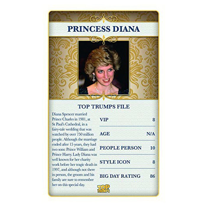 Royal Wedding Harry & Meghan Top Trumps Card Game