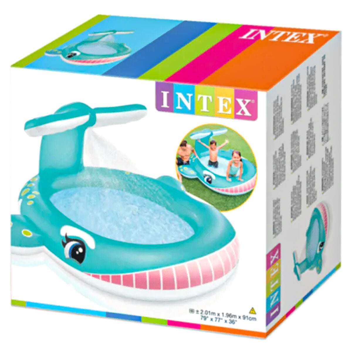 Intex Inflatable Whale Spraying Pool — Booghe