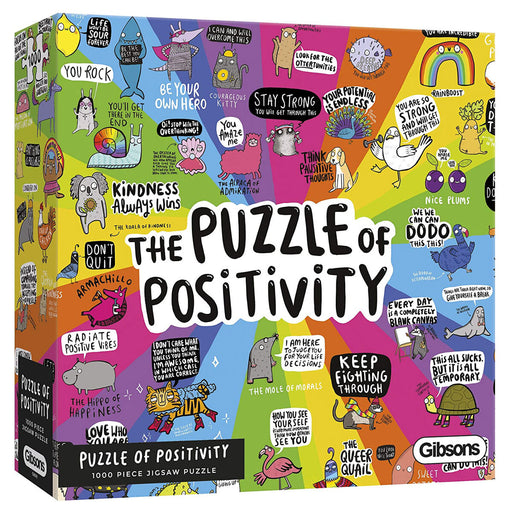 Gibsons The Puzzle of Positivity Jigsaw Puzzle 1000 Piece 