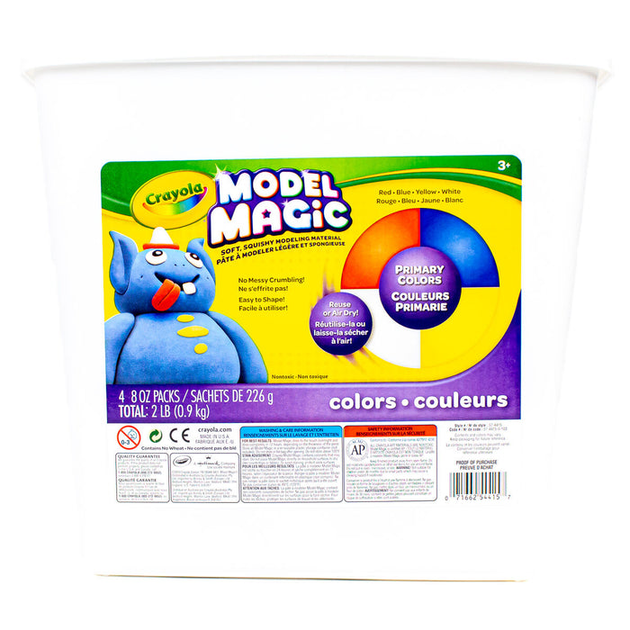 Crayola Model Magic Primary Colours Modelling Clay Tub