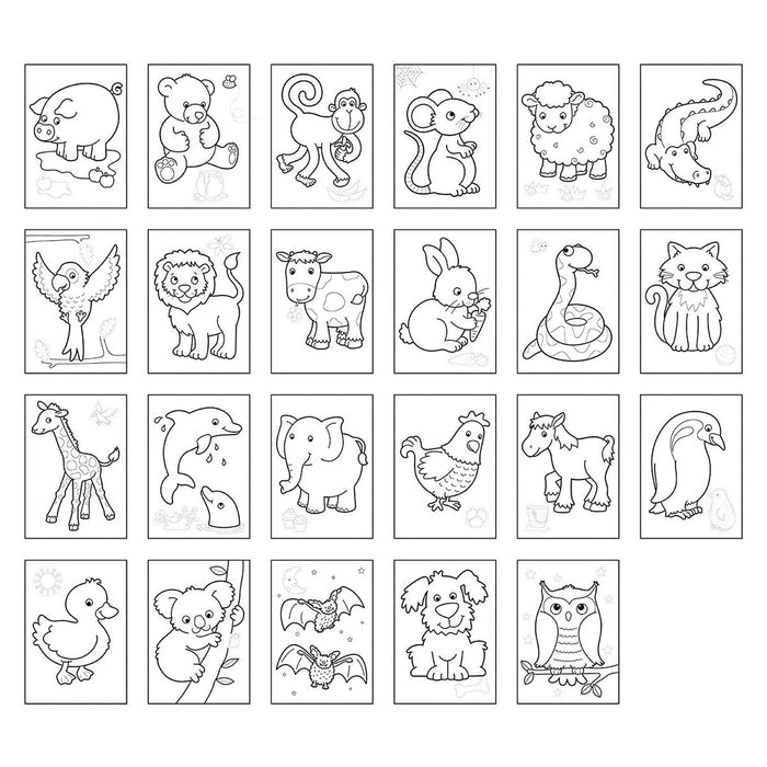 Orchard Toys Animals Sticker Colouring Book