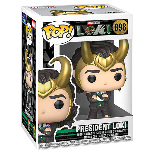 Funko Pop! Marvel Loki President Loki Bobble-Head Figure #898