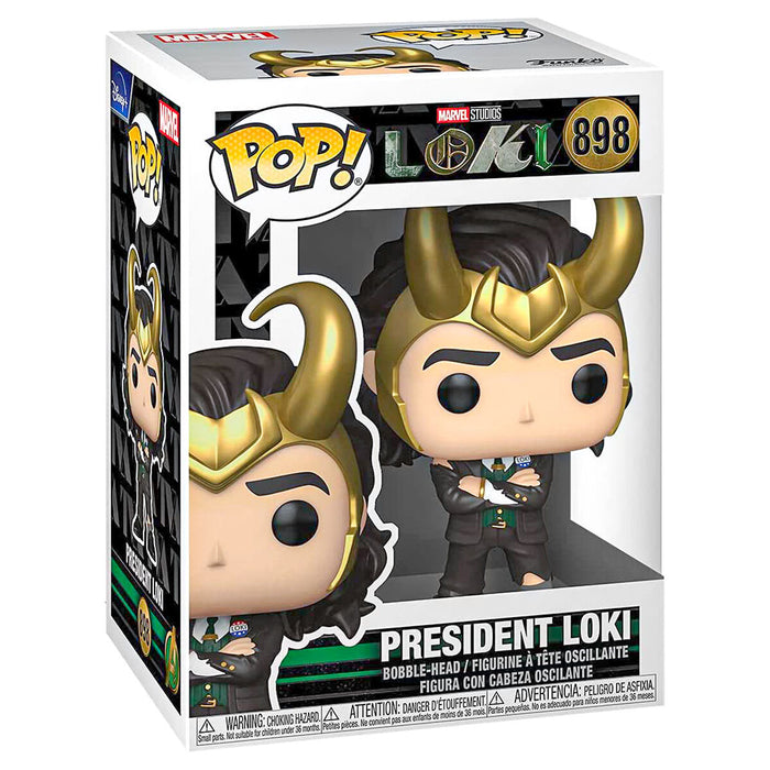 Funko Pop! Marvel Loki President Loki Bobble-Head Figure #898