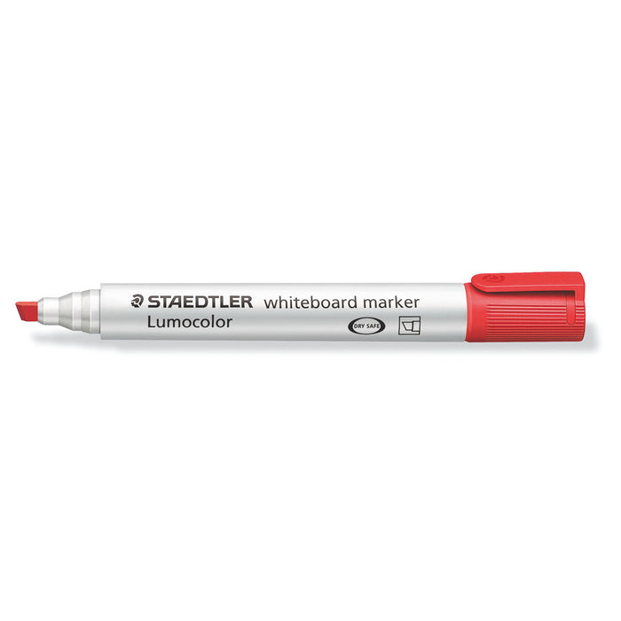 Staedtler Lumocolor Whiteboard Red Chisel Tip Marker