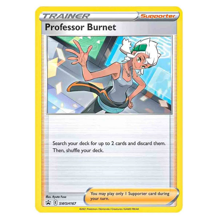 Pokémon TCG Professor Burnet SWSH167 Promo Card