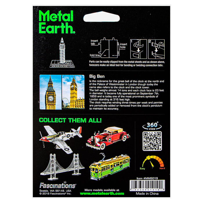 Metal Earth Big Ben Steel Model Kit